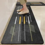 Yellow Weaves– Non-Slip Kitchen Floor Mats, Water Absorbent, Rugs,Standing Rubber Mats for Kitchen, Office, Sink and Laundry Room, Abstract (Pack of 2) (Copy)