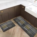 Yellow Weaves– Non-Slip Kitchen Floor Mats, Water Absorbent, Rugs,Standing Rubber Mats for Kitchen, Office, Sink and Laundry Room, Abstract (Pack of 2) (Copy)