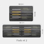 Yellow Weaves– Non-Slip Kitchen Floor Mats, Water Absorbent, Rugs,Standing Rubber Mats for Kitchen, Office, Sink and Laundry Room, Abstract (Pack of 2) (Copy)