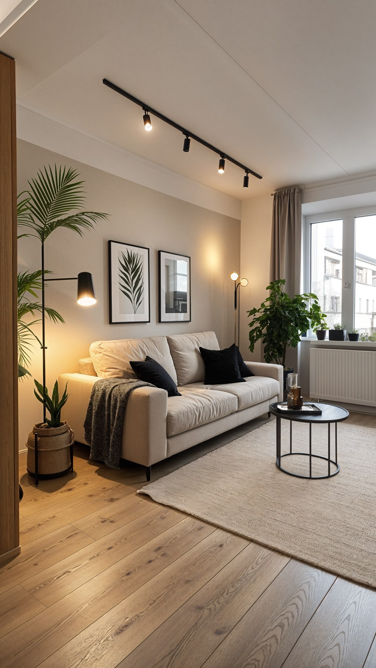 modern living room TheLitLoom