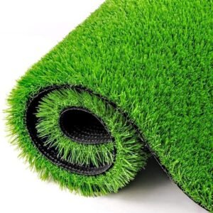 TheLitLoom Premium Artificial Grass Mat for Home & Garden | Heavy-Duty Synthetic Turf Rug with Drainage Holes | Non-Slip TPR Backing||