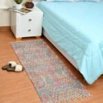 TheLitLoom Handmade Printed Dhurrie Rug (2×3 feet) | Upcycled Sustainable Carpet for Home Decor