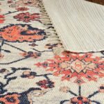 TheLitLoom Handmade Printed Dhurrie Rug | Upcycled Sustainable Carpet for Home Décor