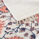 TheLitLoom Handmade Printed Dhurrie Rug (3×5 feet) | Upcycled Sustainable Carpet for Home Decor
