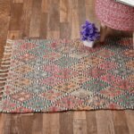 TheLitLoom Handmade Printed Dhurrie Rug (2×3 feet) | Upcycled Sustainable Carpet for Home Decor