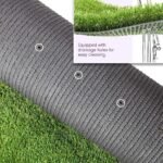 TheLitLoom Premium Artificial Grass Mat for Home & Garden | Heavy-Duty Synthetic Turf Rug with Drainage Holes | Non-Slip TPR Backing||