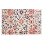 TheLitLoom Handmade Printed Dhurrie Rug (2×3 feet) | Upcycled Sustainable Carpet for Home Decor