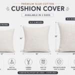 Modern Abstract Floral Tufted Cushion Cover with Tassels – Boho Decorative Throw Pillow