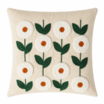 Tufted Daisy Cushion Cover – Modern Aesthetic Throw Pillow Cover