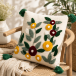 Modern Embroidered Throw Pillow Cover for Home Decor | Thelitloom