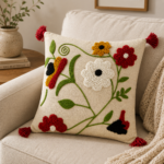 Designer Embroidered Cushion Cover for Living Room & Bedroom | Thelitloom